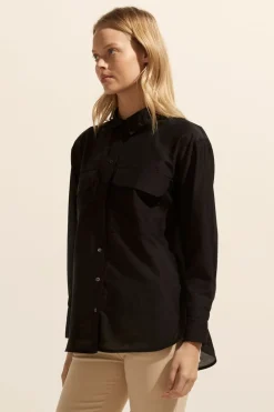 zoe kratzmann Abroad Top-Black|Women Tops