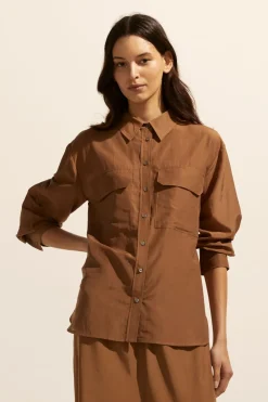 zoe kratzmann Abroad Top-Caramel|Women Tops