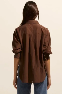zoe kratzmann Abroad Top-Chocolate|Women Tops