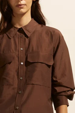 zoe kratzmann Abroad Top-Chocolate|Women Tops