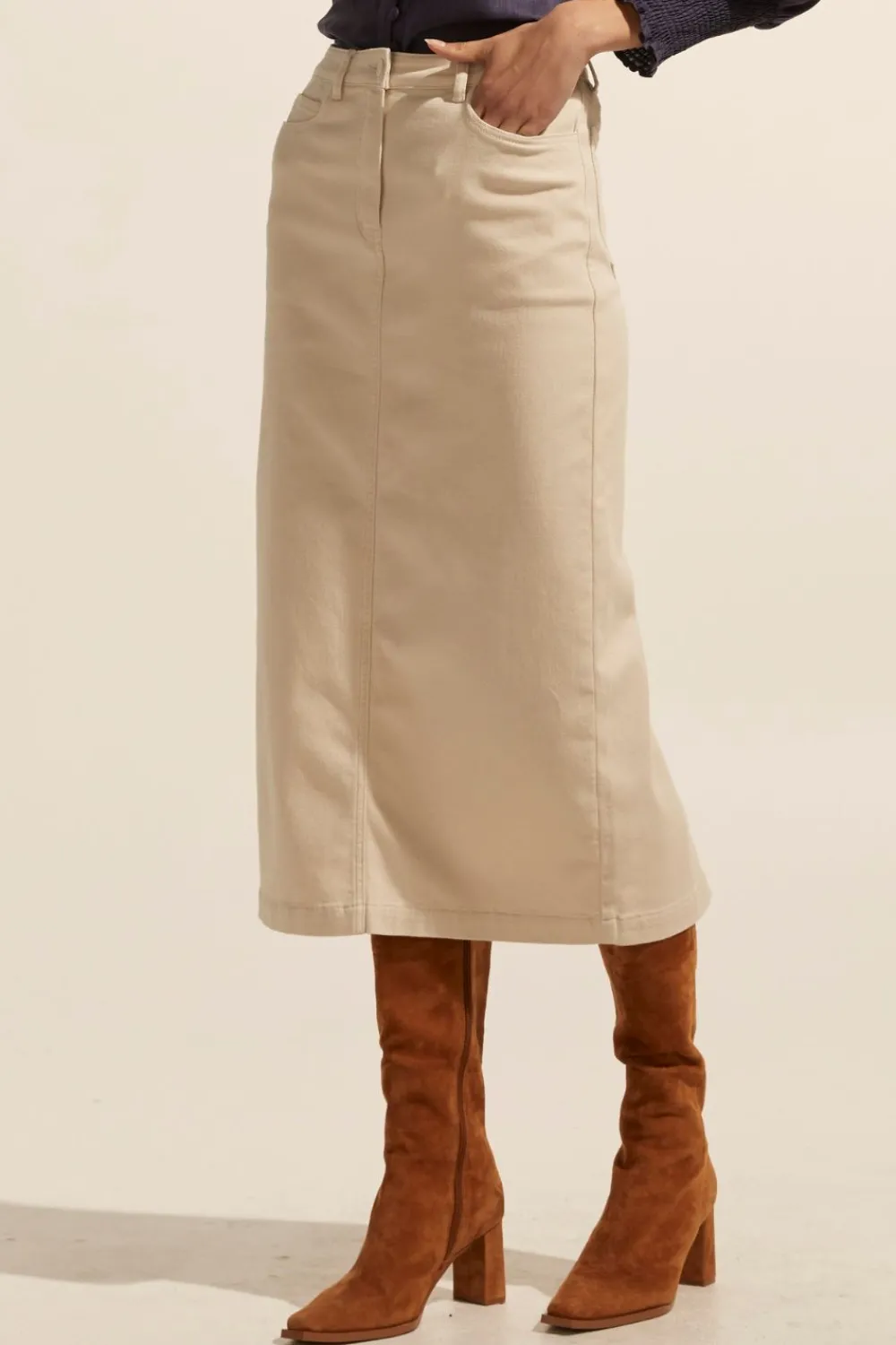 zoe kratzmann Accord Skirt-Stone|Women Bottoms
