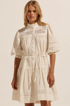 zoe kratzmann Acquaint Dress-Coconut|Women Dresses