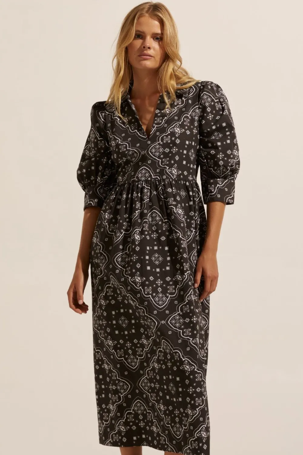 zoe kratzmann Adapt Dress-Black Bandana|Women Dresses