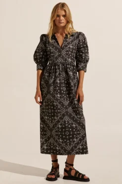 zoe kratzmann Adapt Dress-Black Bandana|Women Dresses
