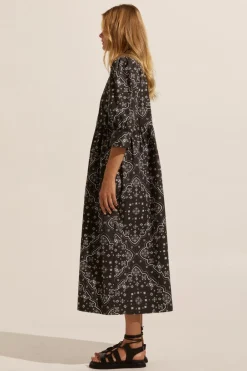 zoe kratzmann Adapt Dress-Black Bandana|Women Dresses