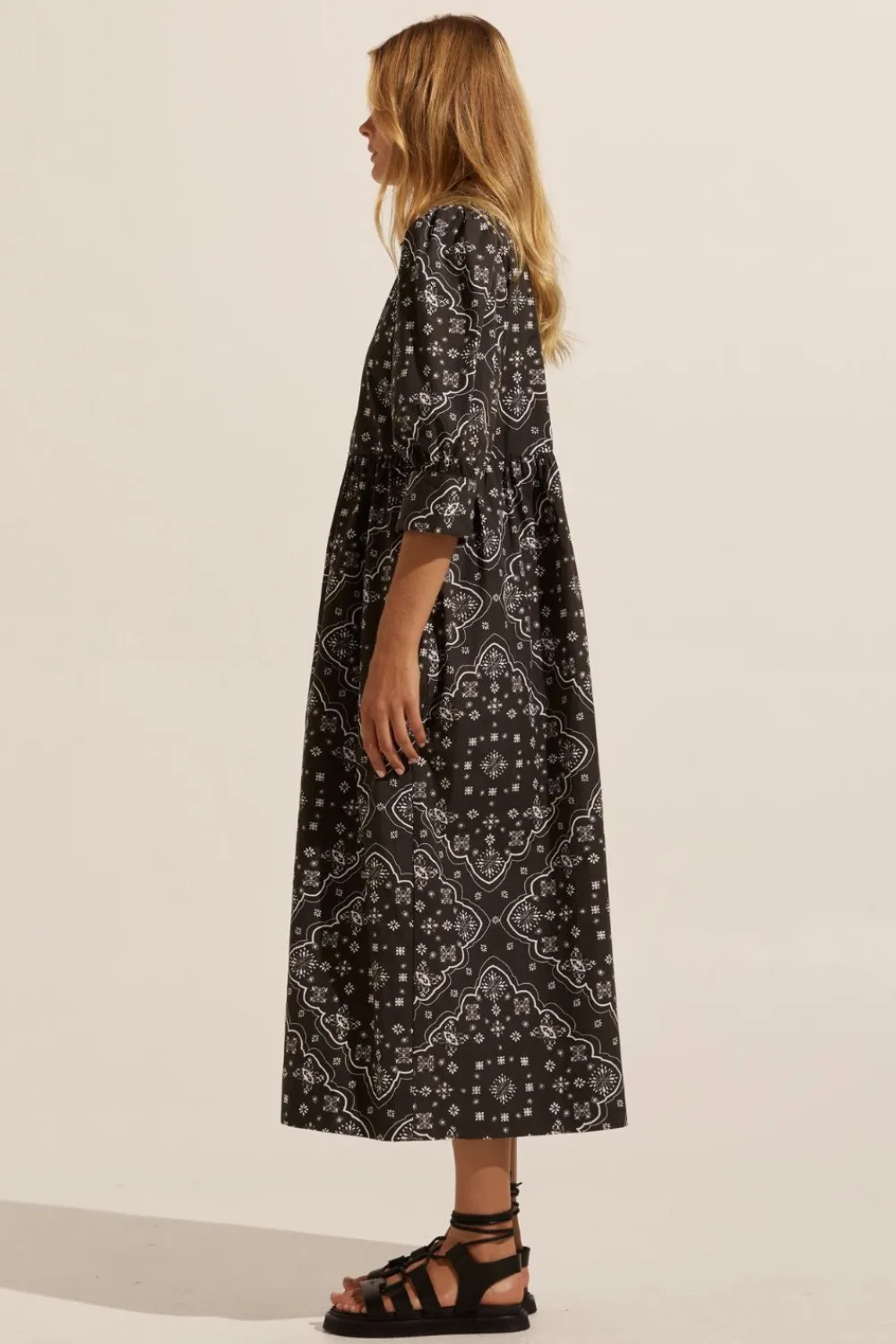 zoe kratzmann Adapt Dress-Black Bandana|Women Dresses