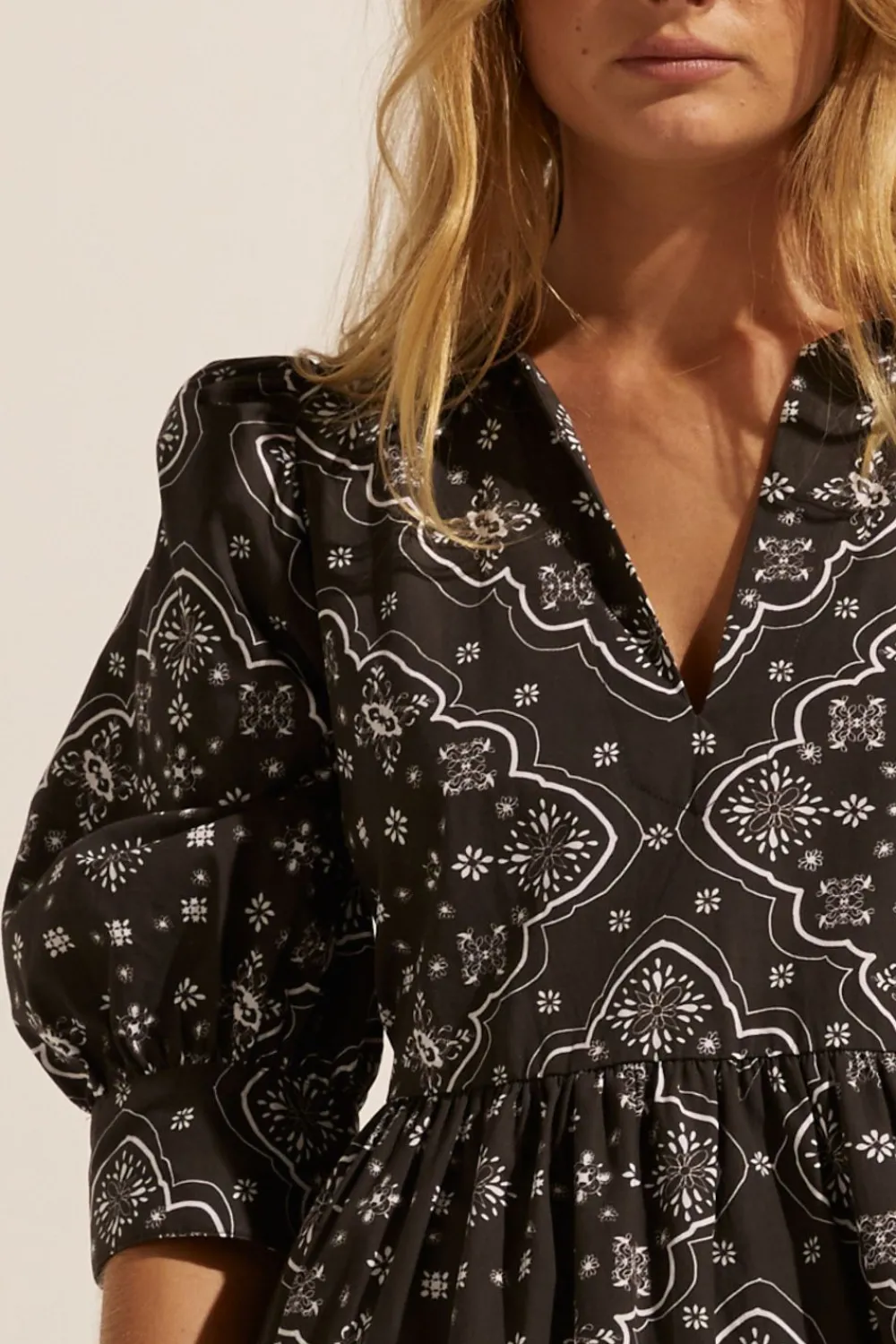 zoe kratzmann Adapt Dress-Black Bandana|Women Dresses