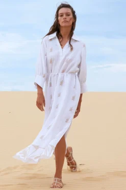 zoe kratzmann Adrift Dress-Frond Stone|Women Dresses