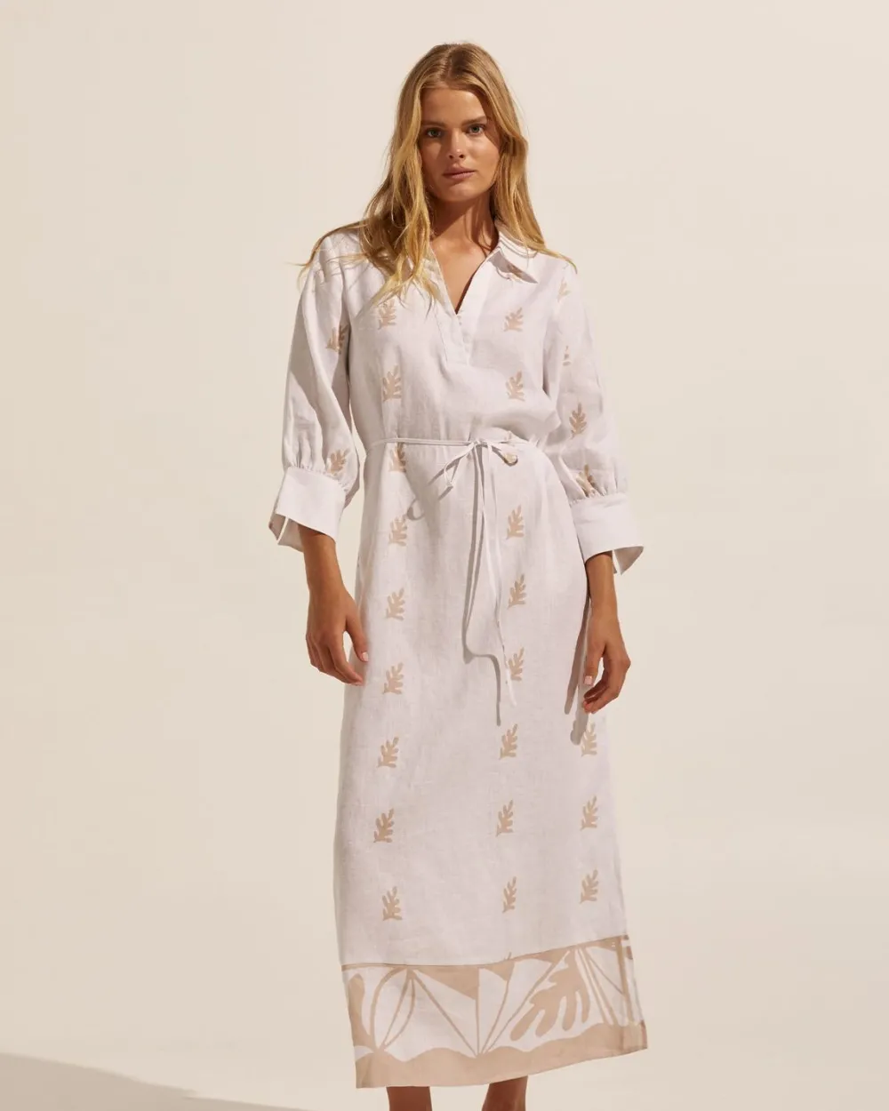 zoe kratzmann Adrift Dress-Frond Stone|Women Dresses