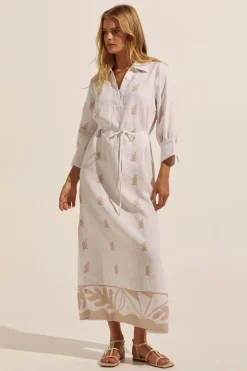 zoe kratzmann Adrift Dress-Frond Stone|Women Dresses