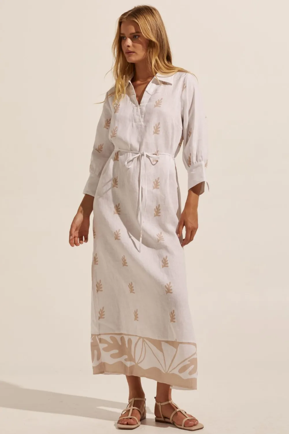 zoe kratzmann Adrift Dress-Frond Stone|Women Dresses