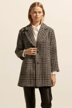 zoe kratzmann Alight Coat-Check Boucle|Women Coats