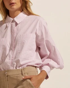 zoe kratzmann Ardent Top-Strawberry Stripe|Women Tops