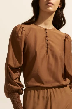 zoe kratzmann Beam Top-Caramel|Women Tops