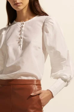 zoe kratzmann Beam Top-Porcelain|Women Tops