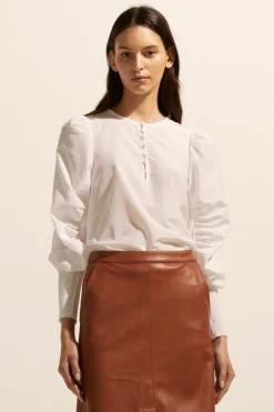 zoe kratzmann Beam Top-Porcelain|Women Tops