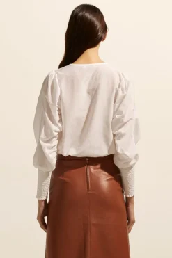 zoe kratzmann Beam Top-Porcelain|Women Tops
