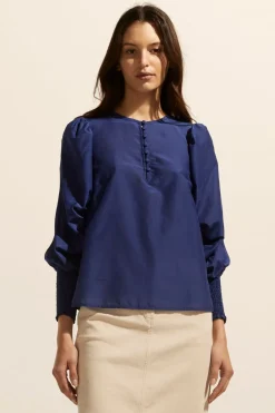 zoe kratzmann Beam Top-Slate|Women Tops