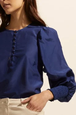 zoe kratzmann Beam Top-Slate|Women Tops