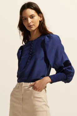 zoe kratzmann Beam Top-Slate|Women Tops