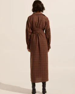 zoe kratzmann Beeline Dress-Chocolate Check|Women Dresses