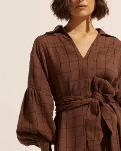 zoe kratzmann Beeline Dress-Chocolate Check|Women Dresses