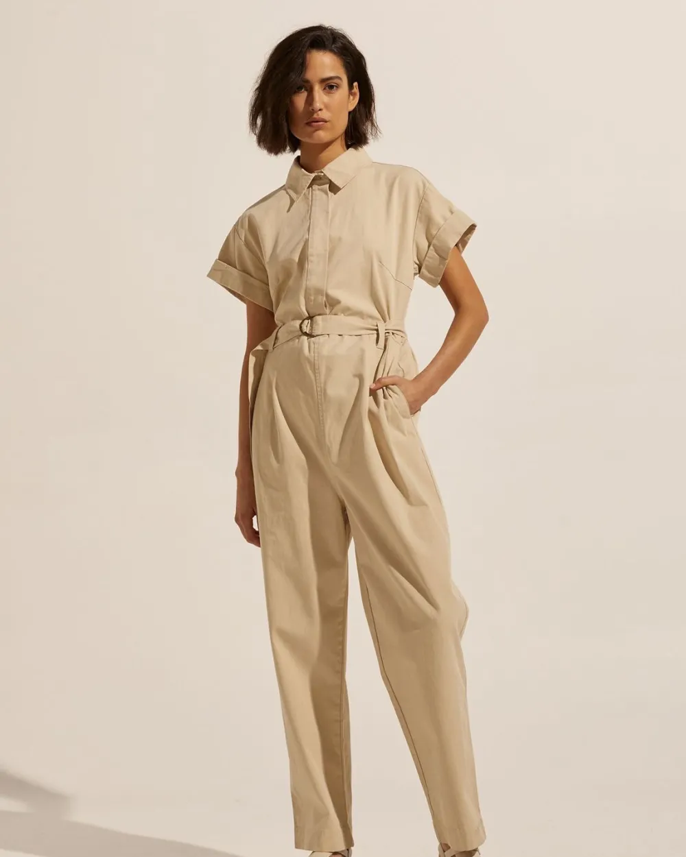 zoe kratzmann Blast Jumpsuit-Stone|Women Dresses