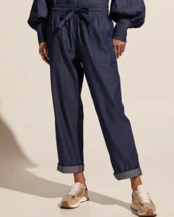 zoe kratzmann Bolster Pant-Dark Chambray|Women Bottoms