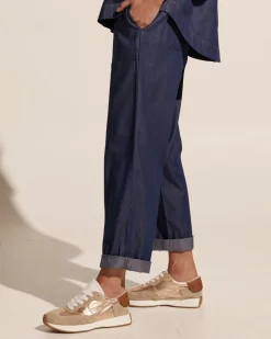 zoe kratzmann Bolster Pant-Dark Chambray|Women Bottoms