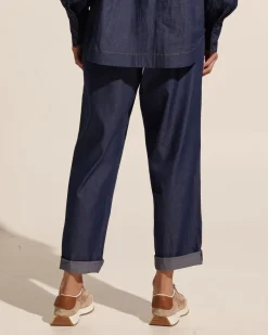 zoe kratzmann Bolster Pant-Dark Chambray|Women Bottoms