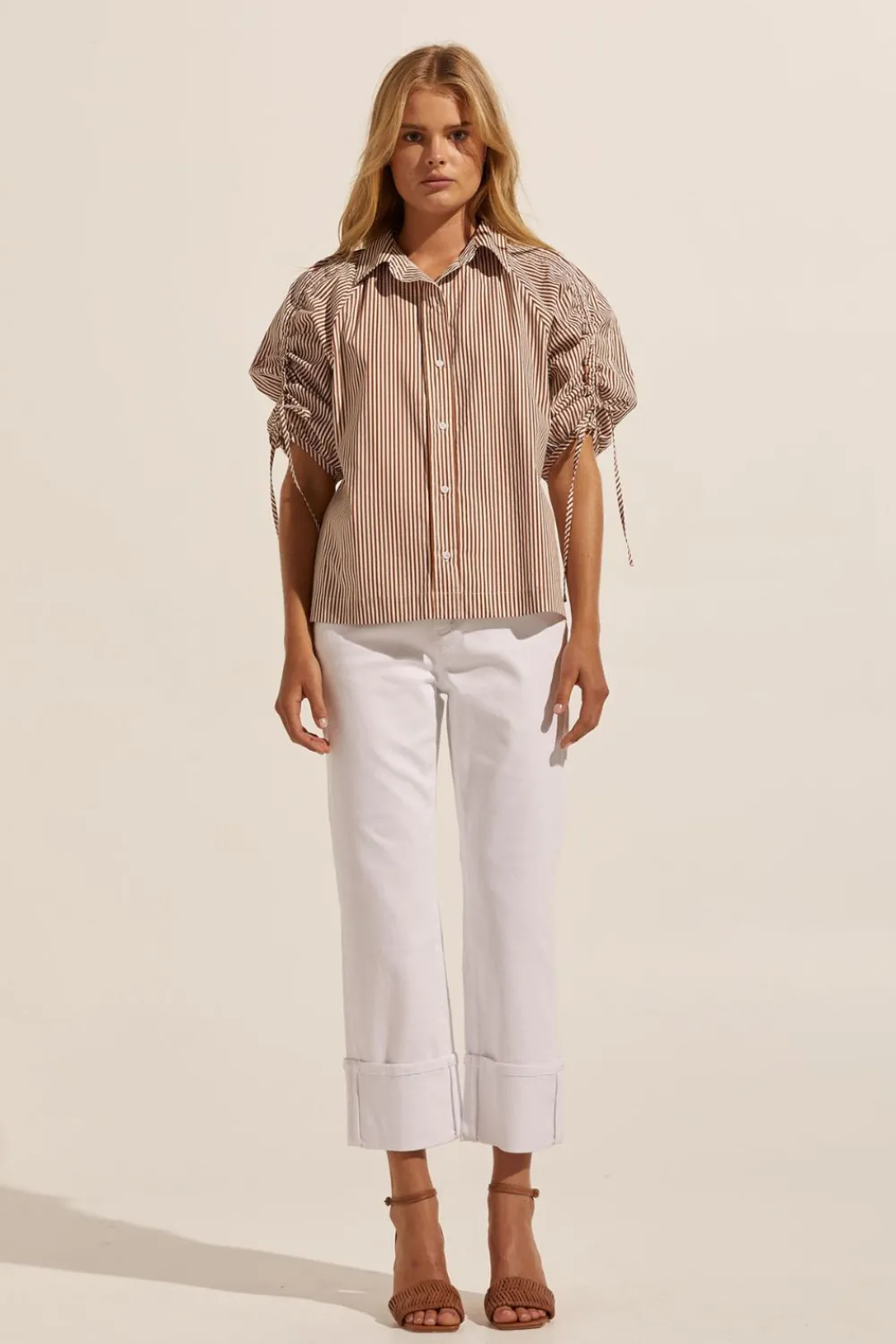 zoe kratzmann Bond Top-Cafe Stripe|Women Tops