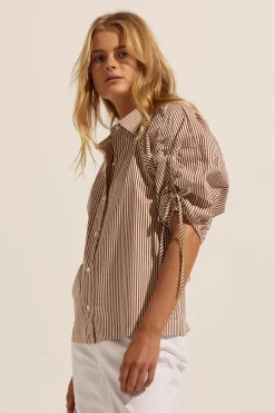 zoe kratzmann Bond Top-Cafe Stripe|Women Tops