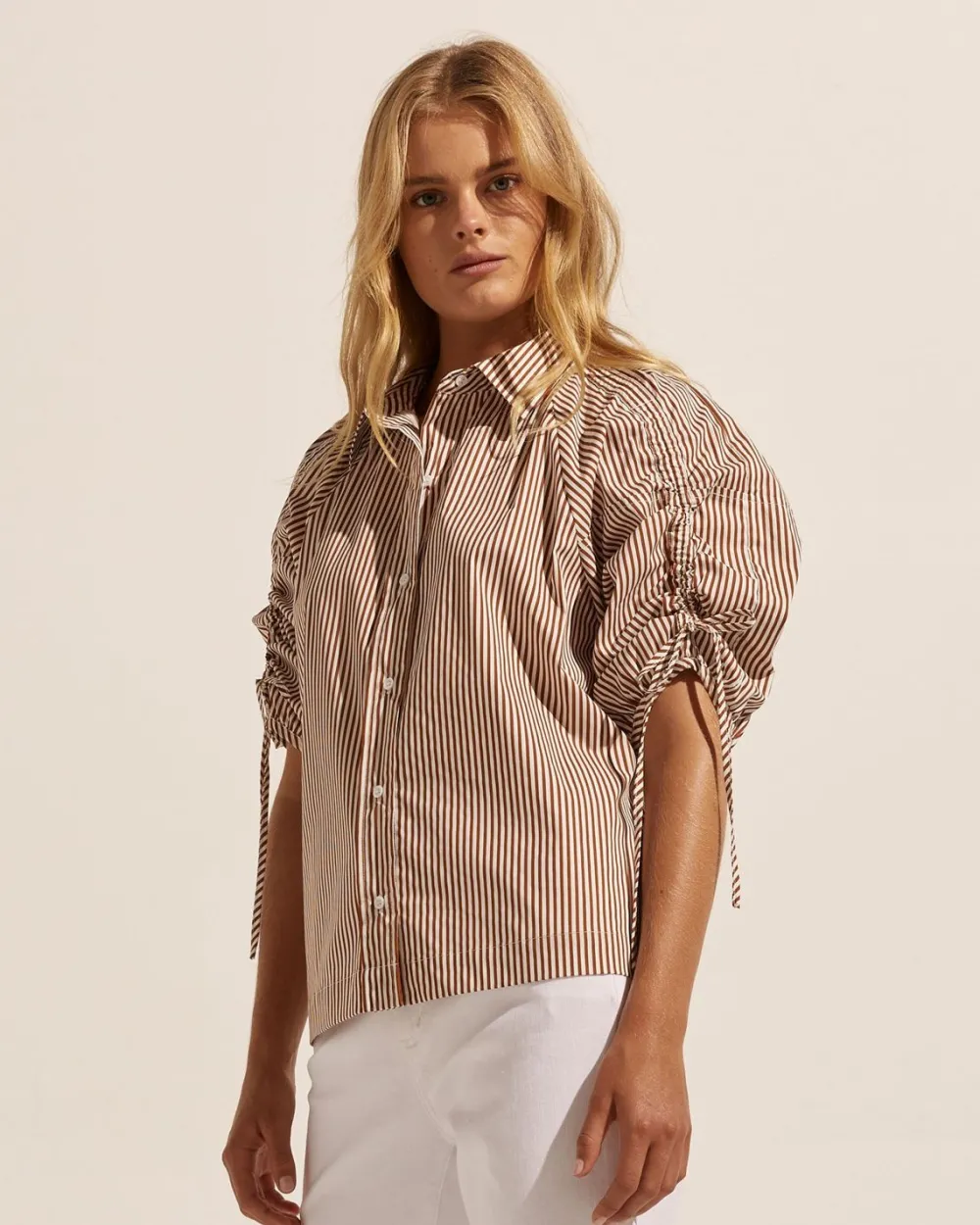 zoe kratzmann Bond Top-Cafe Stripe|Women Tops