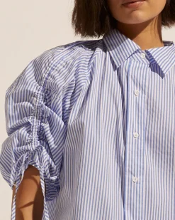 zoe kratzmann Bond Top-Ocean Stripe|Women Tops