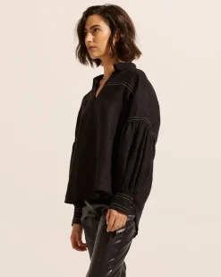zoe kratzmann Bounty Top-Black|Women Tops