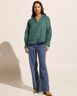 zoe kratzmann Bounty Top-Juniper Floral|Women Tops