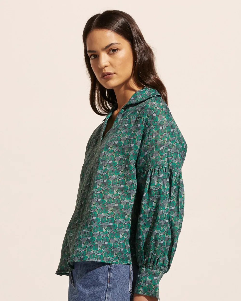 zoe kratzmann Bounty Top-Juniper Floral|Women Tops