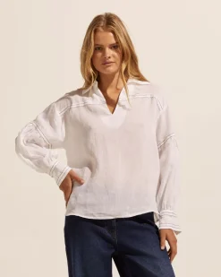 zoe kratzmann Bounty Top-Porcelain|Women Tops