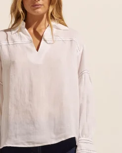 zoe kratzmann Bounty Top-Porcelain|Women Tops
