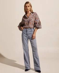 zoe kratzmann Bounty Top-Sardine Paisley|Women Tops