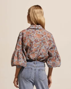 zoe kratzmann Bounty Top-Sardine Paisley|Women Tops