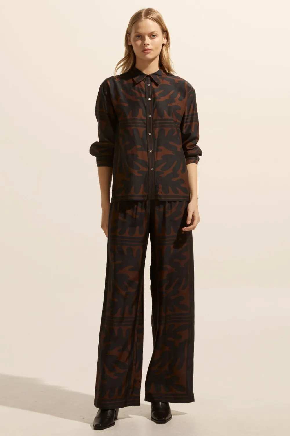 zoe kratzmann Breeze Pant-Choc Frond|Women Bottoms