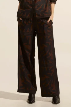 zoe kratzmann Breeze Pant-Choc Frond|Women Bottoms