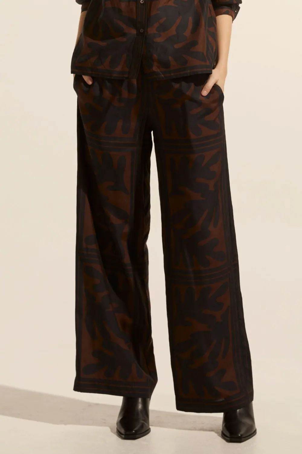 zoe kratzmann Breeze Pant-Choc Frond|Women Bottoms