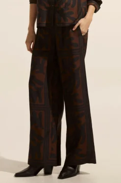 zoe kratzmann Breeze Pant-Choc Frond|Women Bottoms
