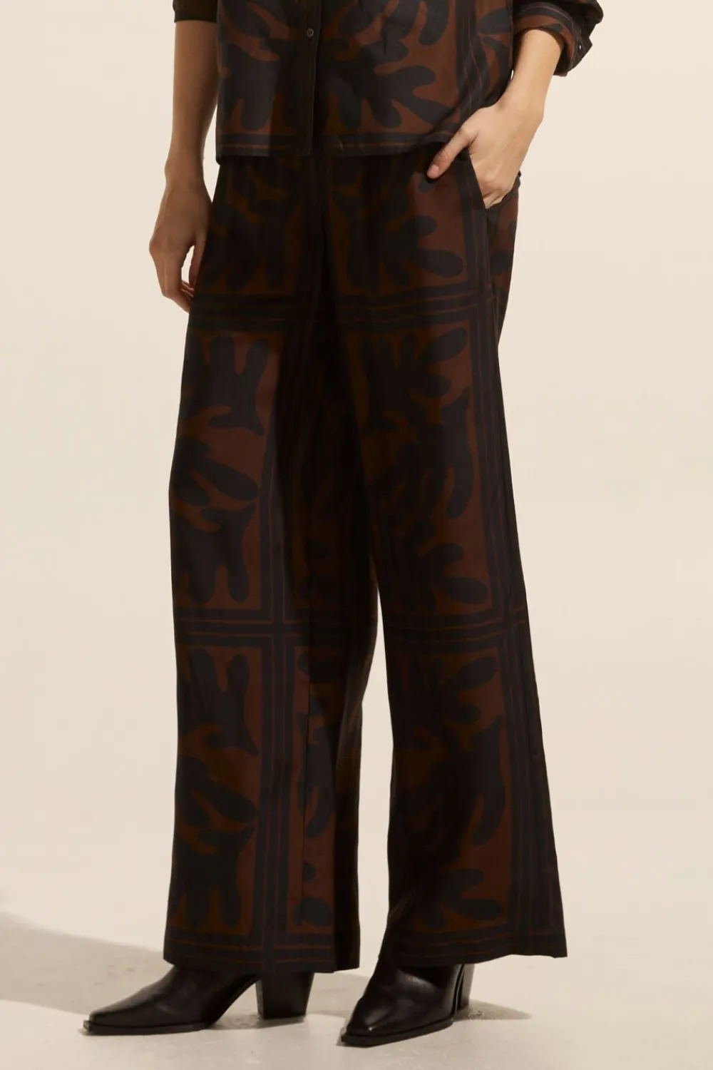 zoe kratzmann Breeze Pant-Choc Frond|Women Bottoms
