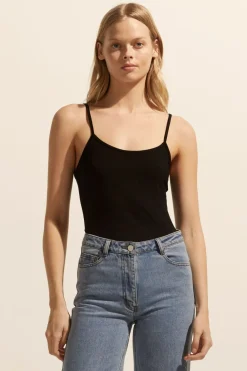 zoe kratzmann Cami Top-Black|Women Tops