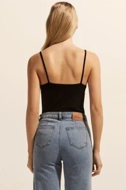 zoe kratzmann Cami Top-Black|Women Tops