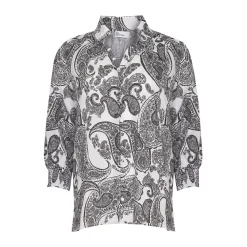 zoe kratzmann Carousel Top-Black Paisley|Women Tops