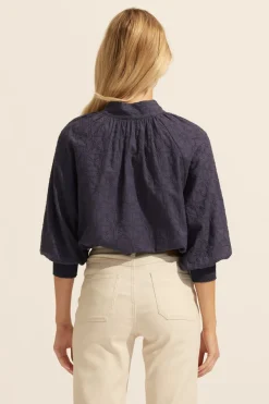 zoe kratzmann Carousel Top-Indigo|Women Tops